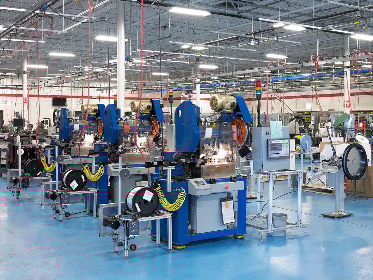 Bead Electronics' Manufacturing facility and production floor with tooling machines